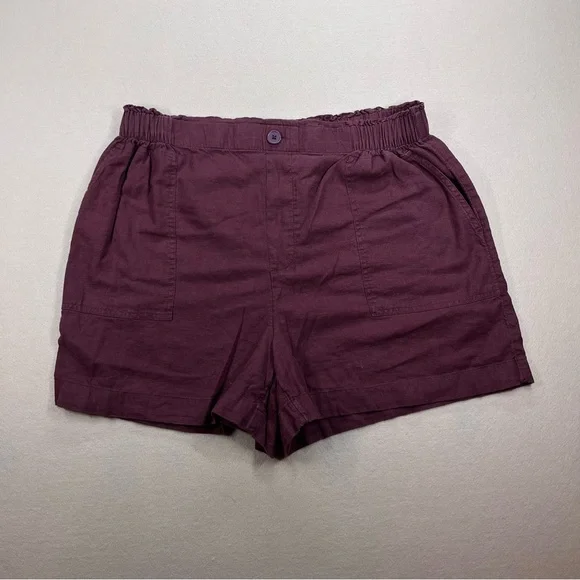 Two Pack Loft Linen Blend Shorts - Picture 3 of 12